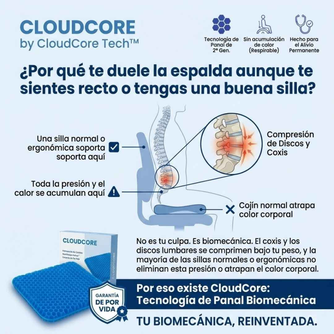 La Solución Clínica Para el Dolor De Coxis y Ciática | CloudCore™