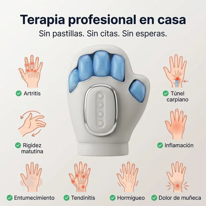 CloudCore™ HandRelief | Masajeador de Manos con Calor y Compresión