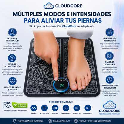 EMS Drena La Hinchazón De Piernas Desde Casa | CloudCore™