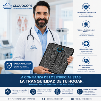 EMS Drena La Hinchazón De Piernas Desde Casa | CloudCore™