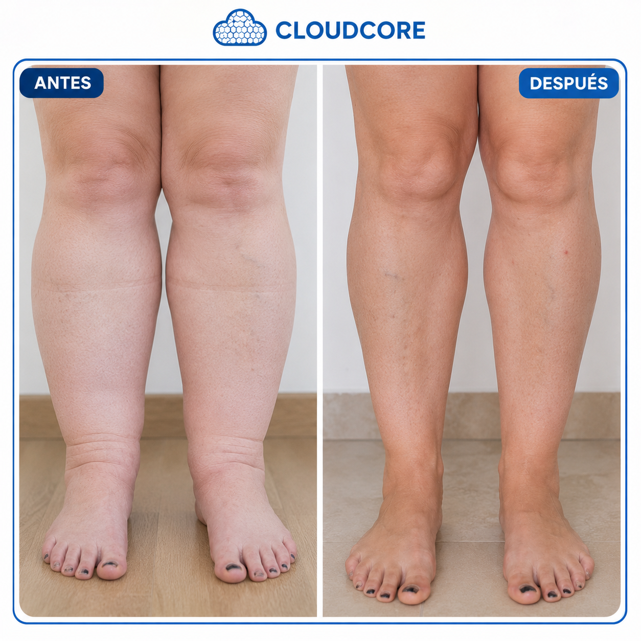 EMS Drena La Hinchazón De Piernas Desde Casa | CloudCore™