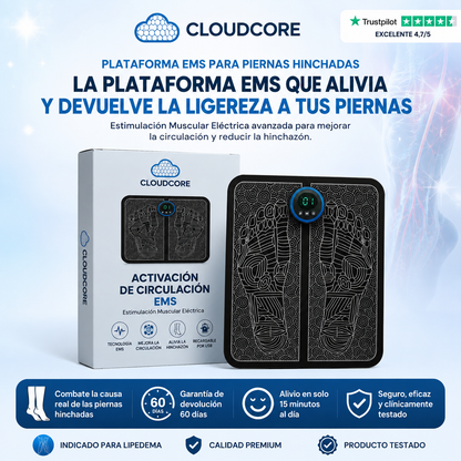 EMS Drena La Hinchazón De Piernas Desde Casa | CloudCore™